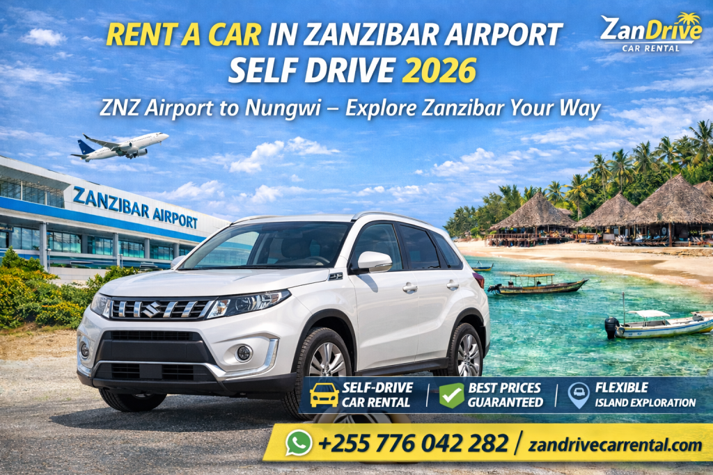 Car rental delivery at Abeid Amani Karume International Airport Zanzibar