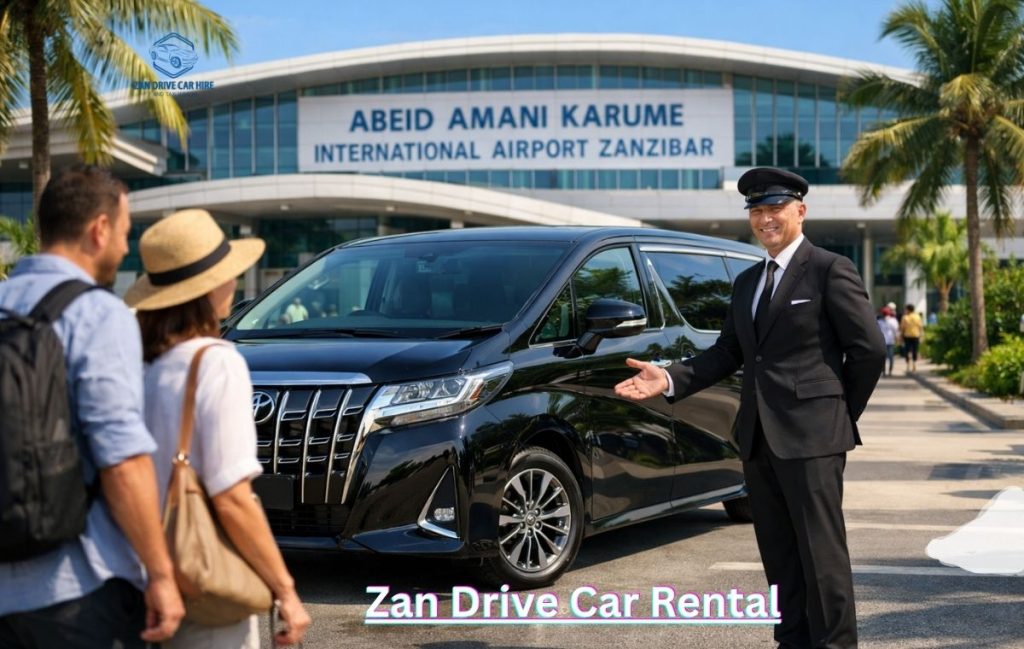 car renting service in Tanzania with licensed private driver at ZNZ Airport
