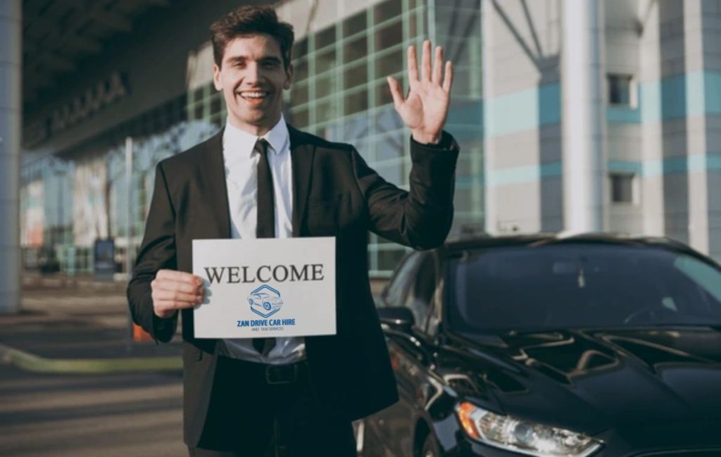 Zanzibar Car Rental from Airport - Driver Welcoming at Zanzibar Airport Arrival