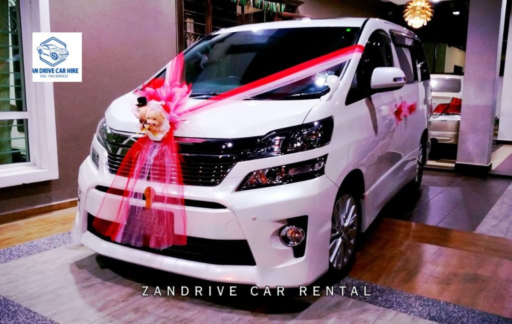 Toyota Alphard wedding car hire Zanzibar with chauffeur